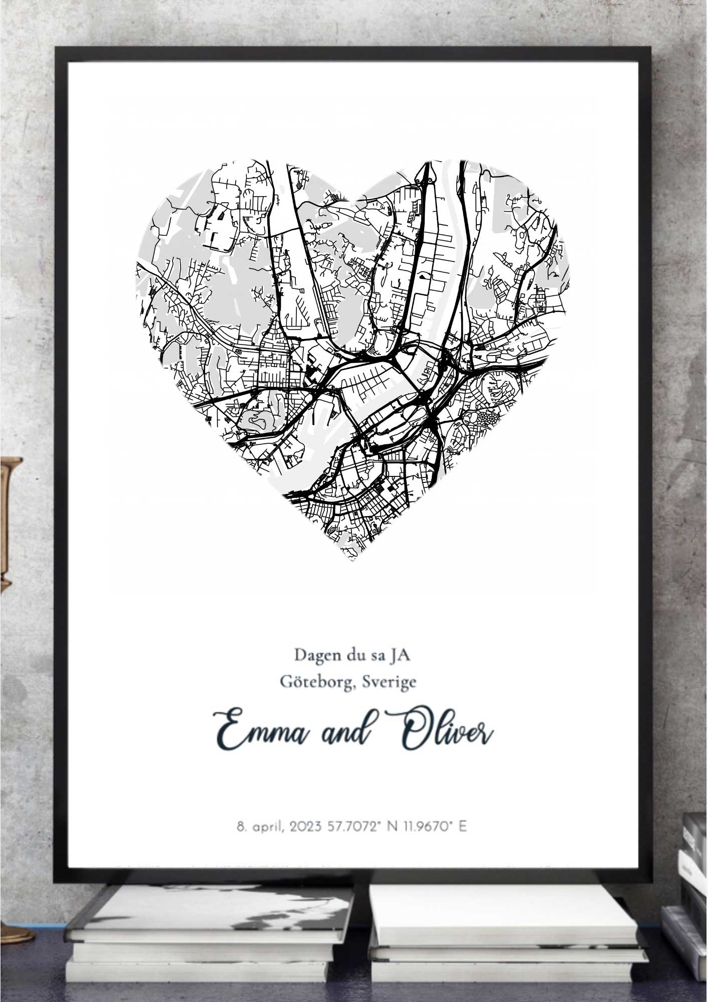 Skapa Kartposter hjärta