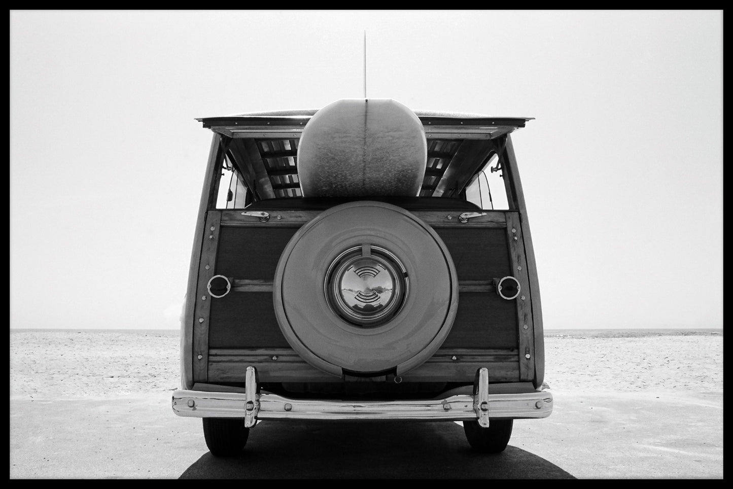Trä Station Wagon Surf poster