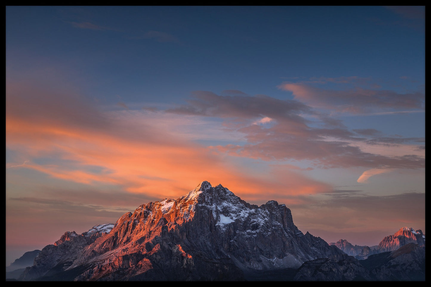 Civetta Dolomiterna Mountain poster