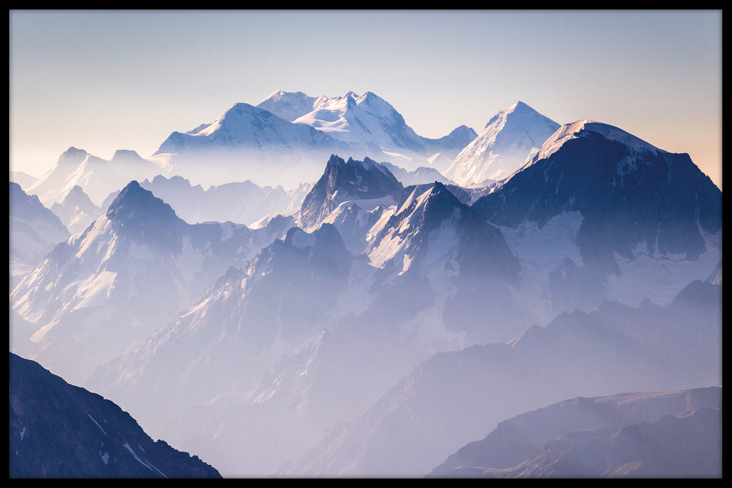 Vackra Misty Mountains poster