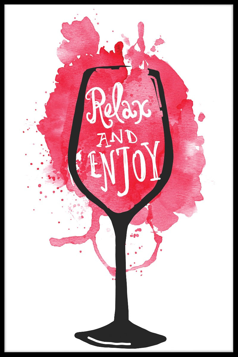 Slappna av och njut av rödvinsposter