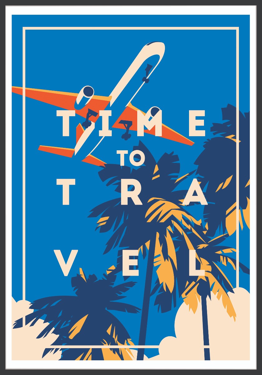 Dags att resa Vintage poster