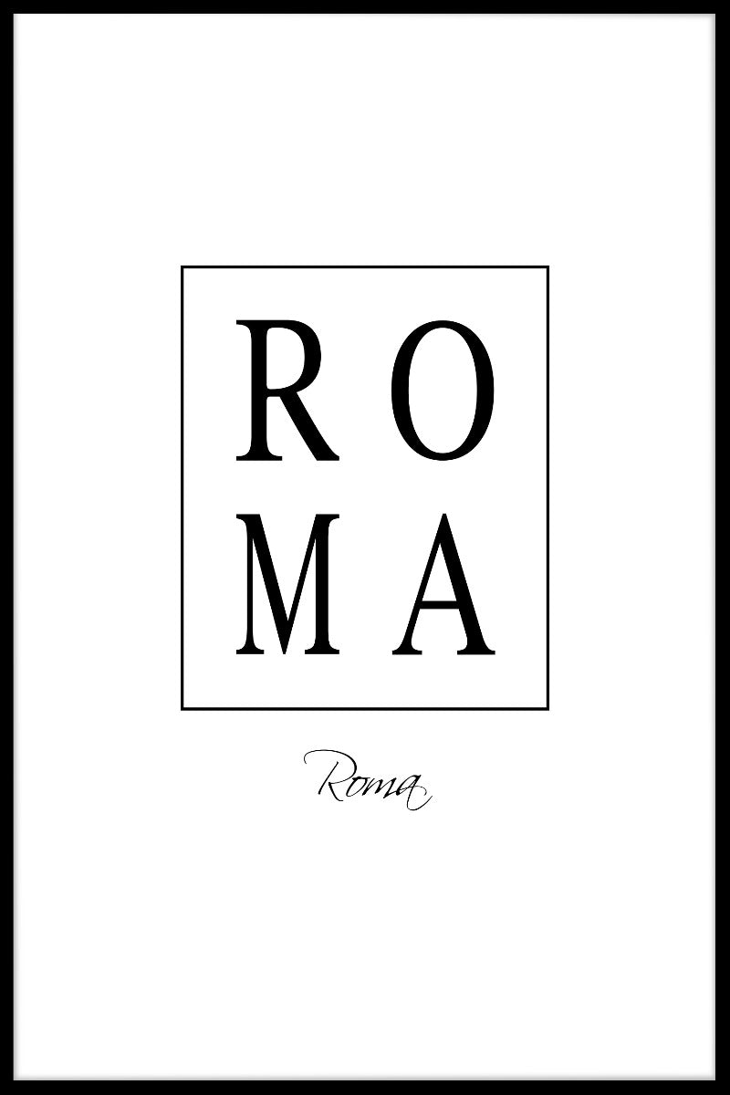 Roma Box Textposter
