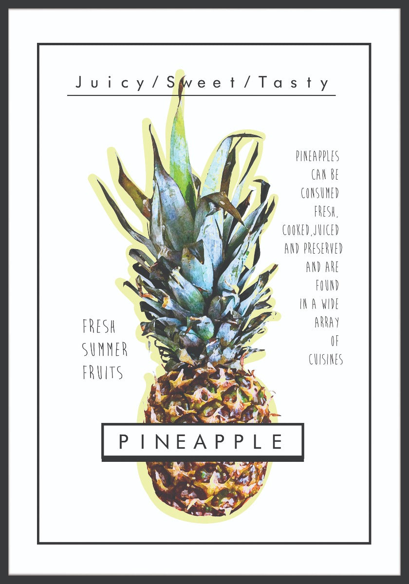 Ananas textposter