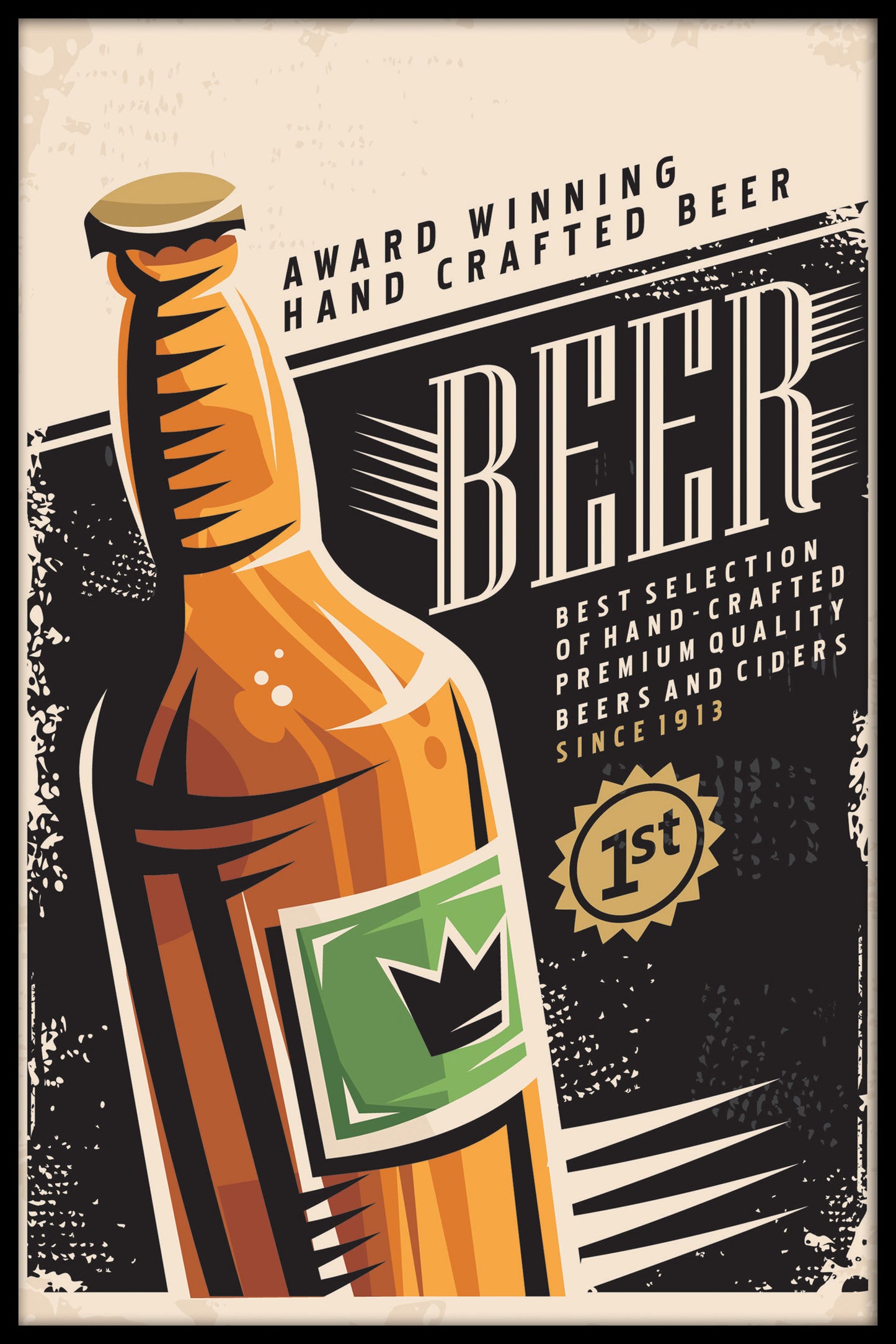 Öl vintage poster