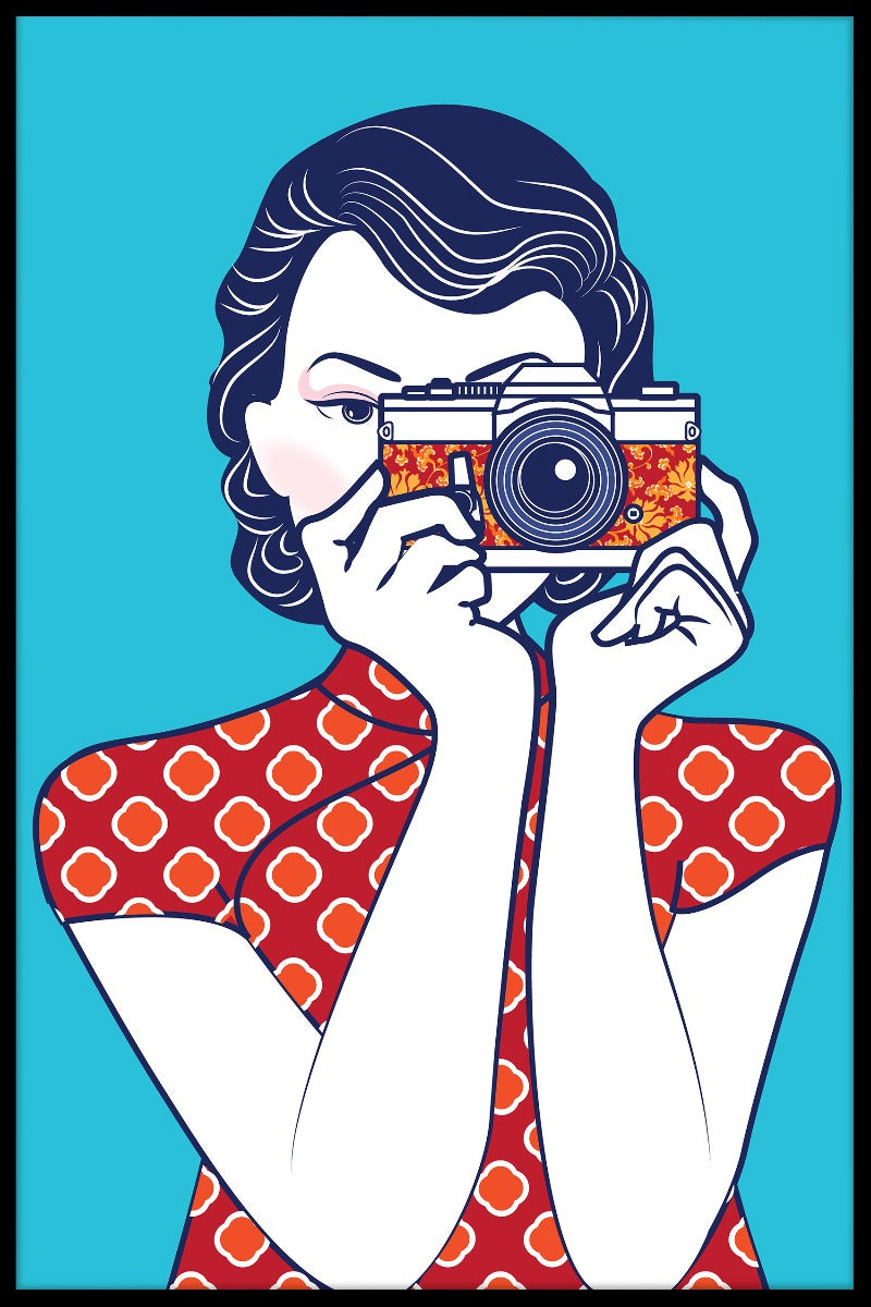 Retro Lady N03 poster