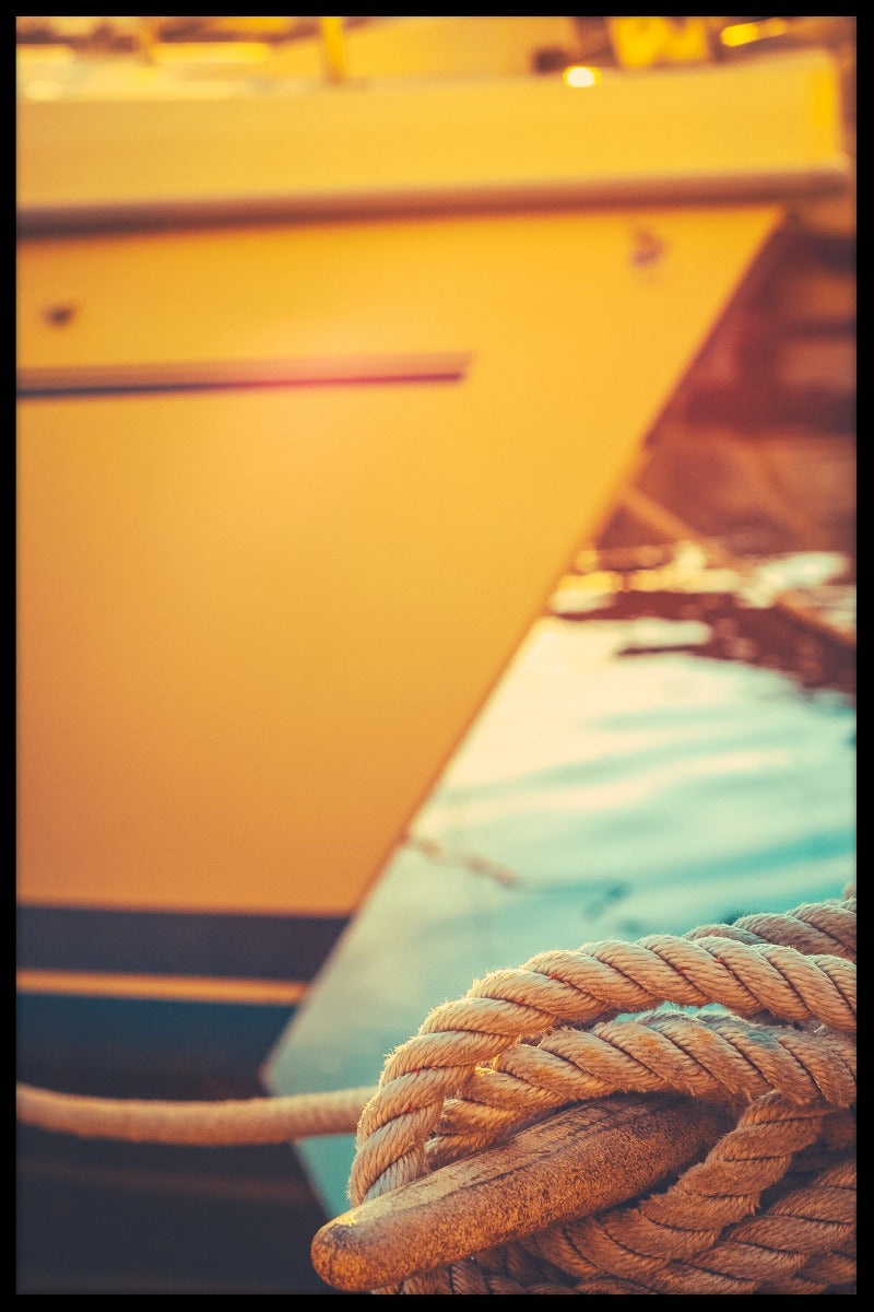 Retro yachtposter