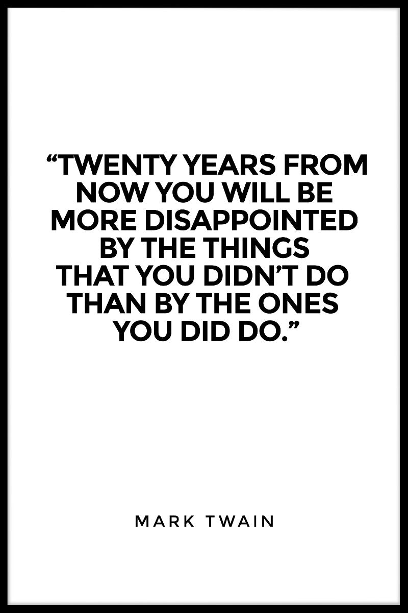 Tjugo år från nu poster