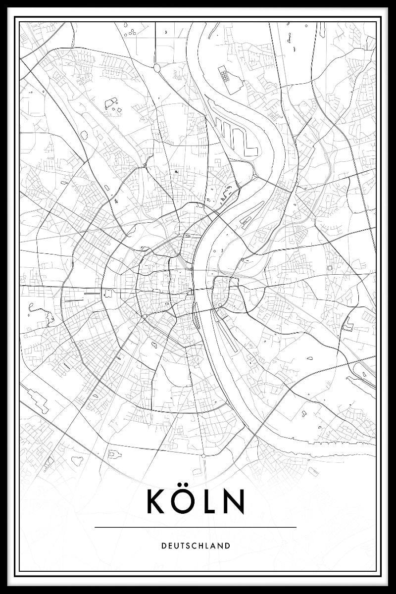 Köln Kartposter