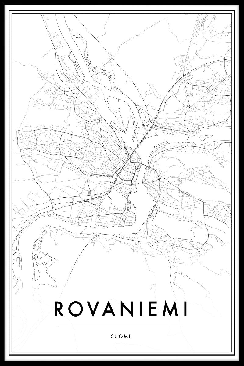 Rovaniemi kartposter