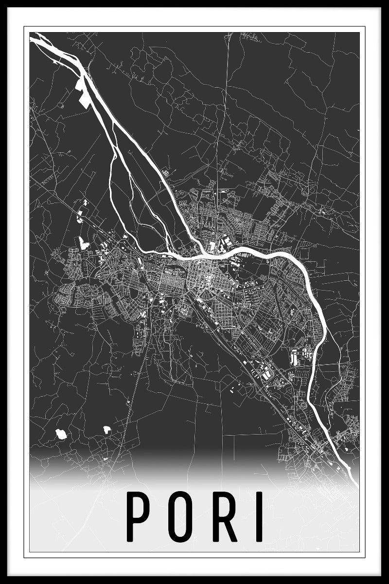 Björneborgskarta N02 poster