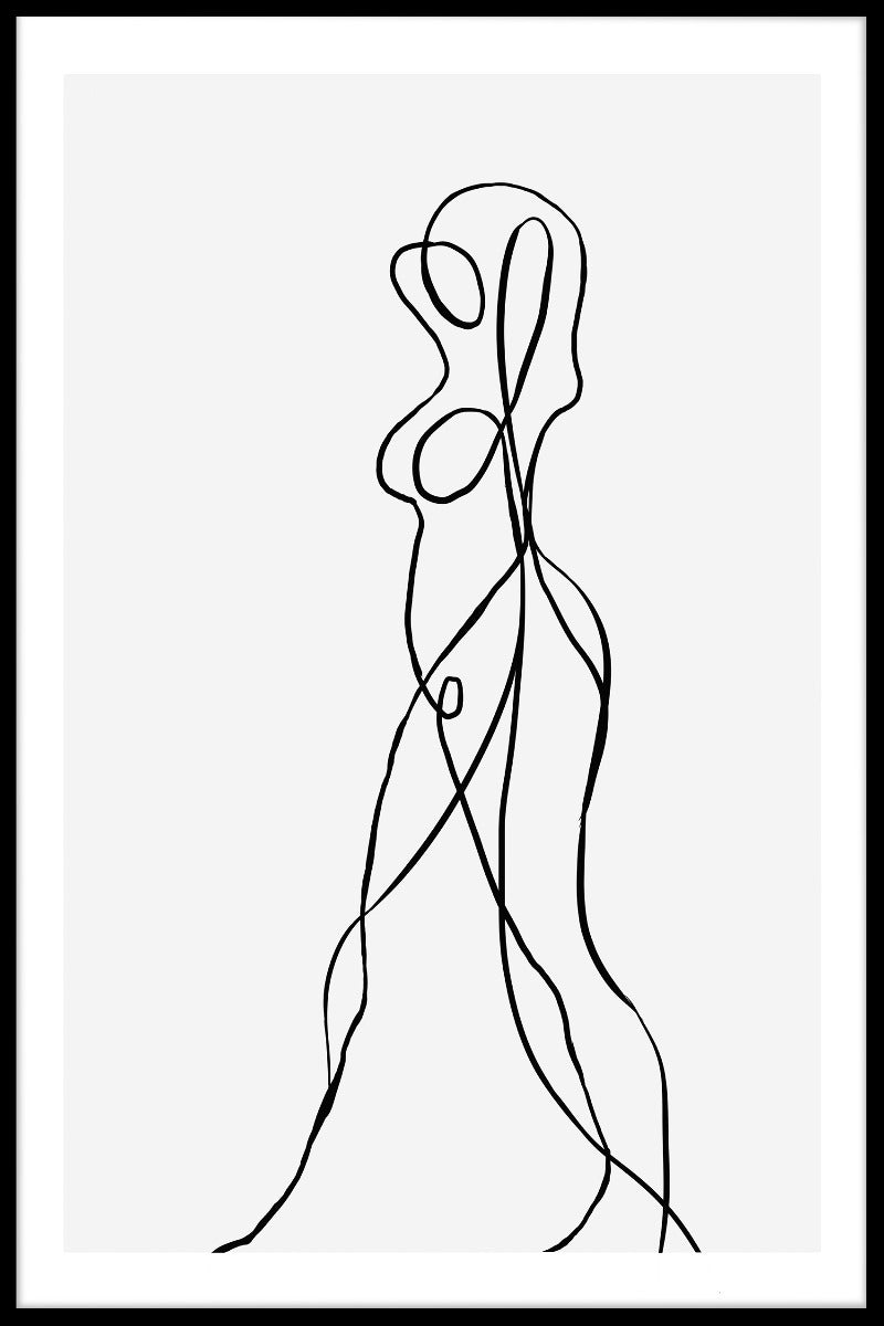 Naturlig linje poster