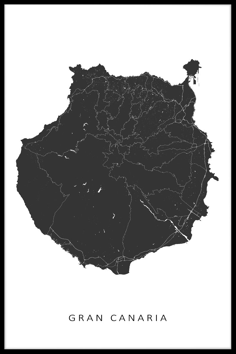 Gran Canaria kartposter