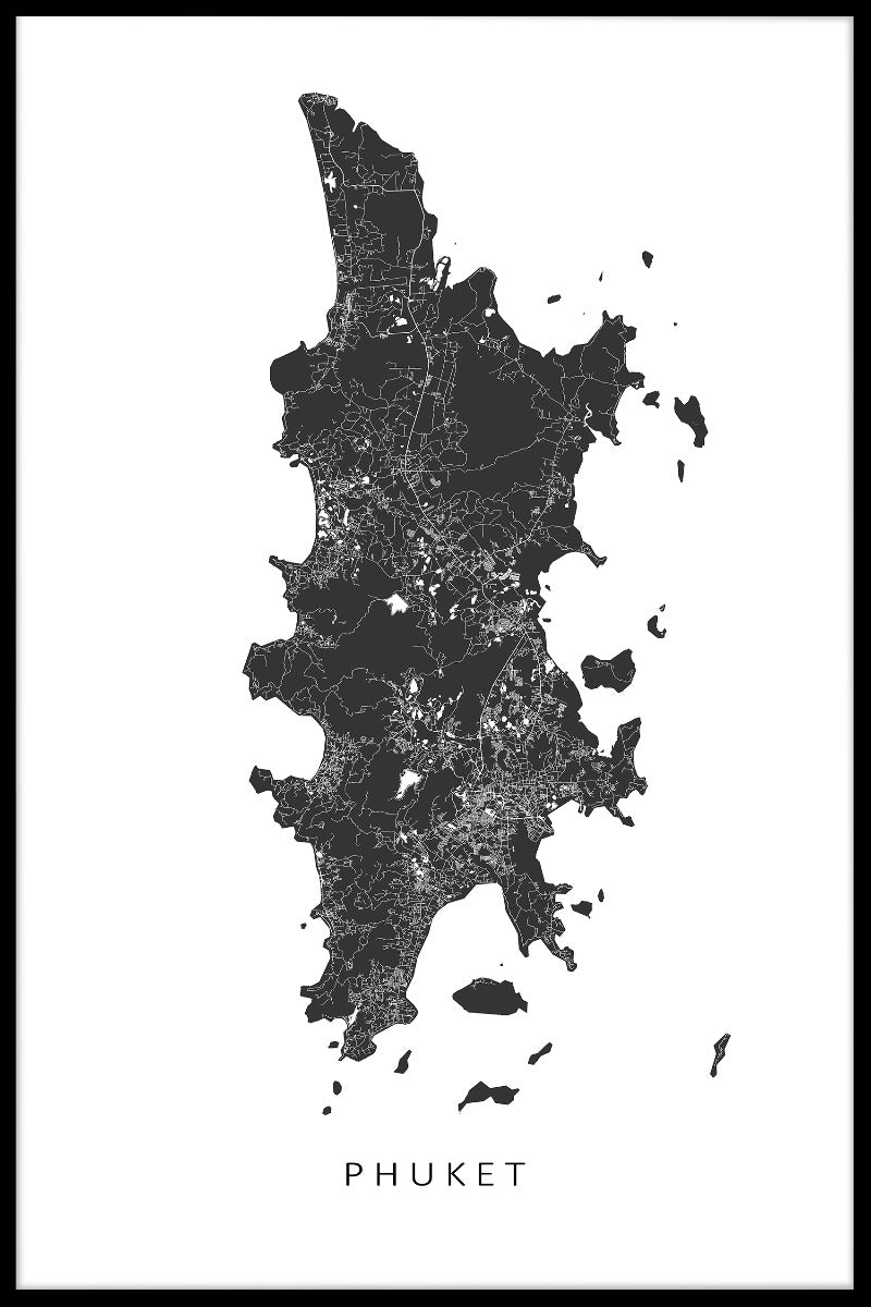 Phuket karta poster