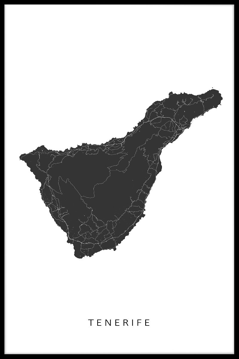Teneriffa kartposter