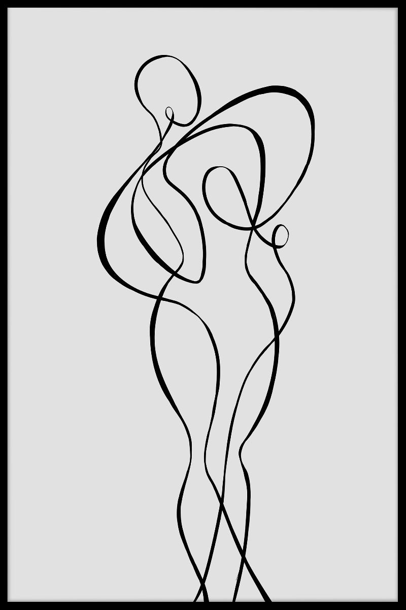 Mode Natural Line Art N02 poster