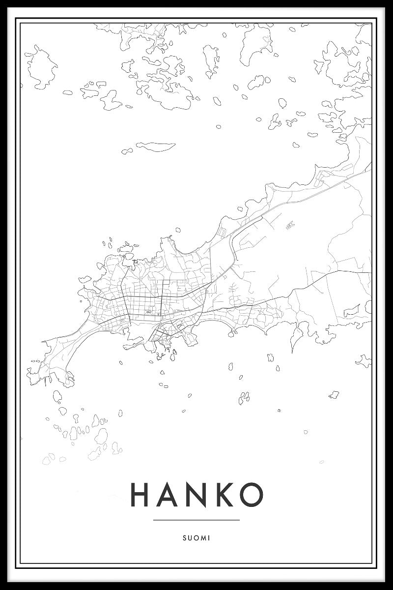 Hangö kartposter