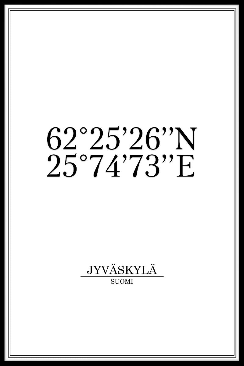 Jyväskylä koordinater poster