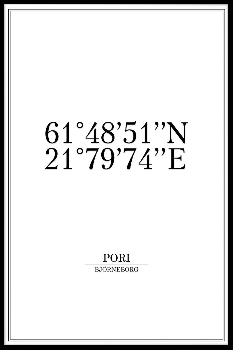 Björneborgs koordinater poster