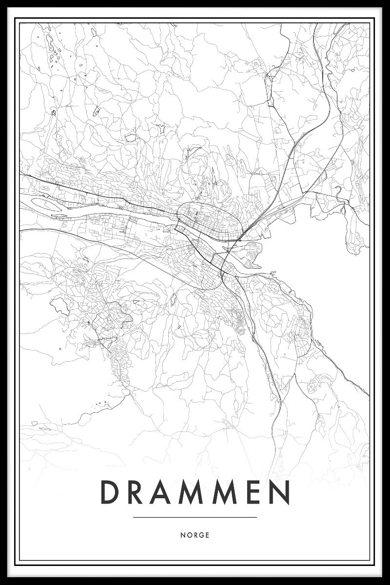 Drammen Kartposter