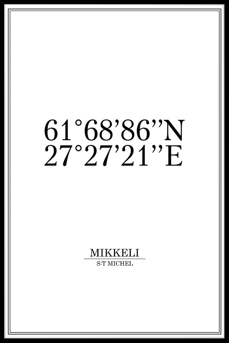 poster Micheli Coordinates