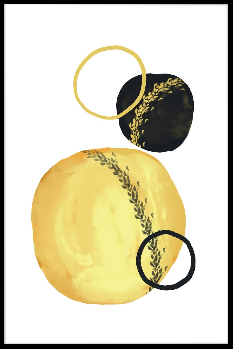 Abstrakt cirklar poster