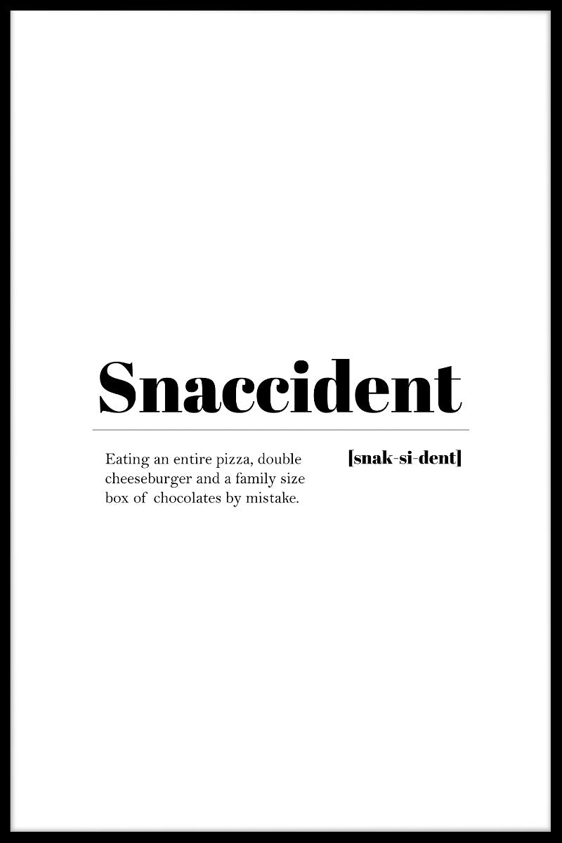 Snaccident poster