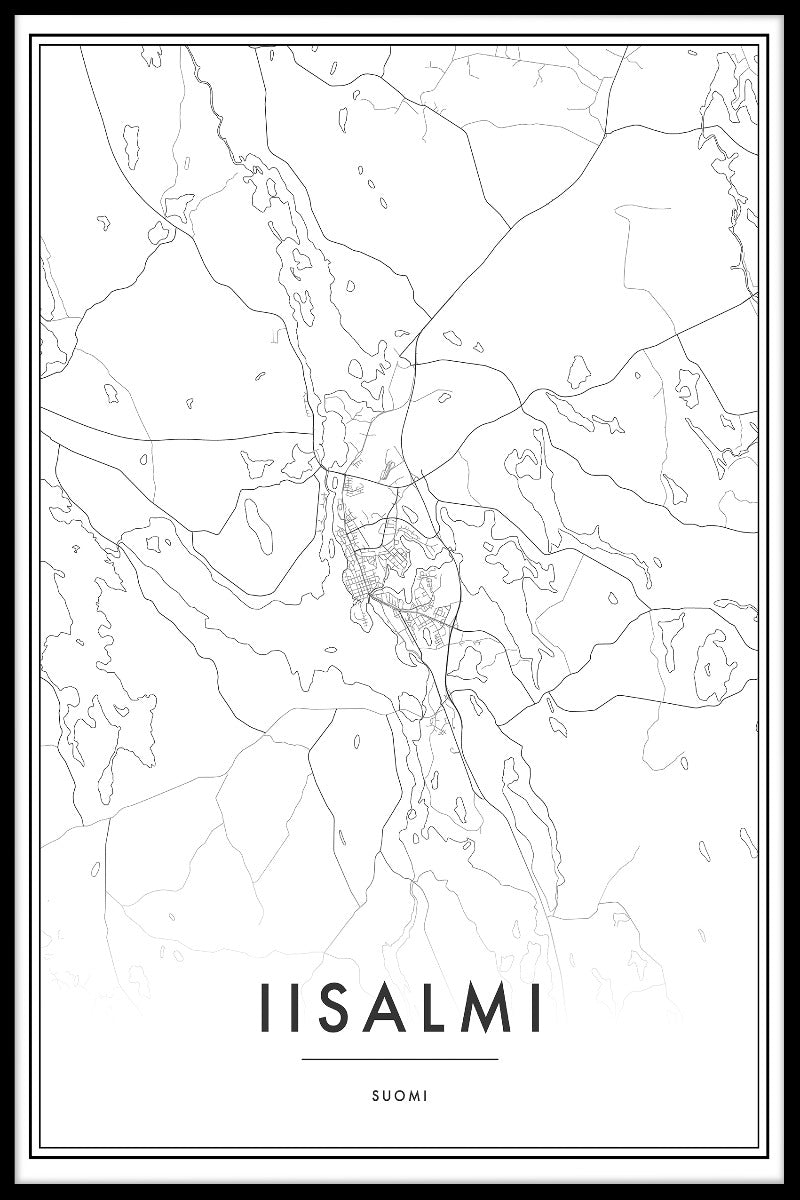 Iisalmi kartposter
