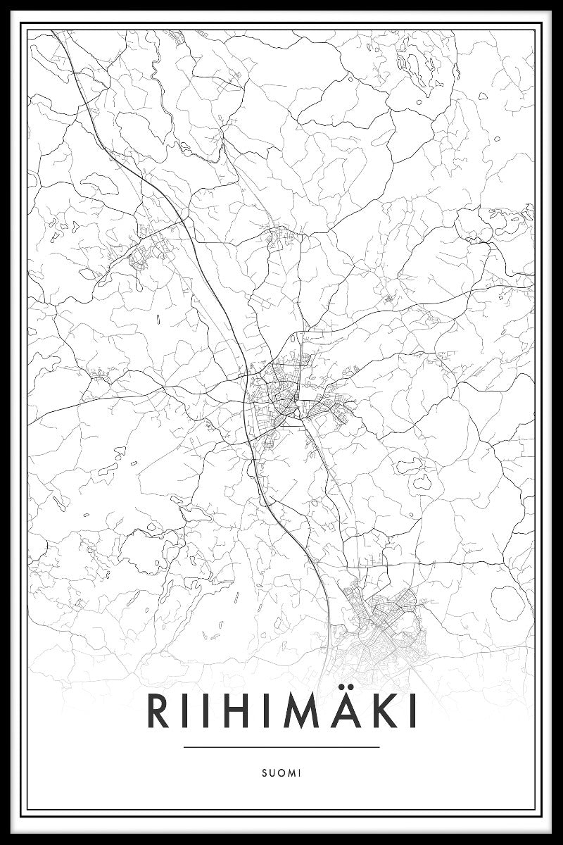 Riihimäki kartposter