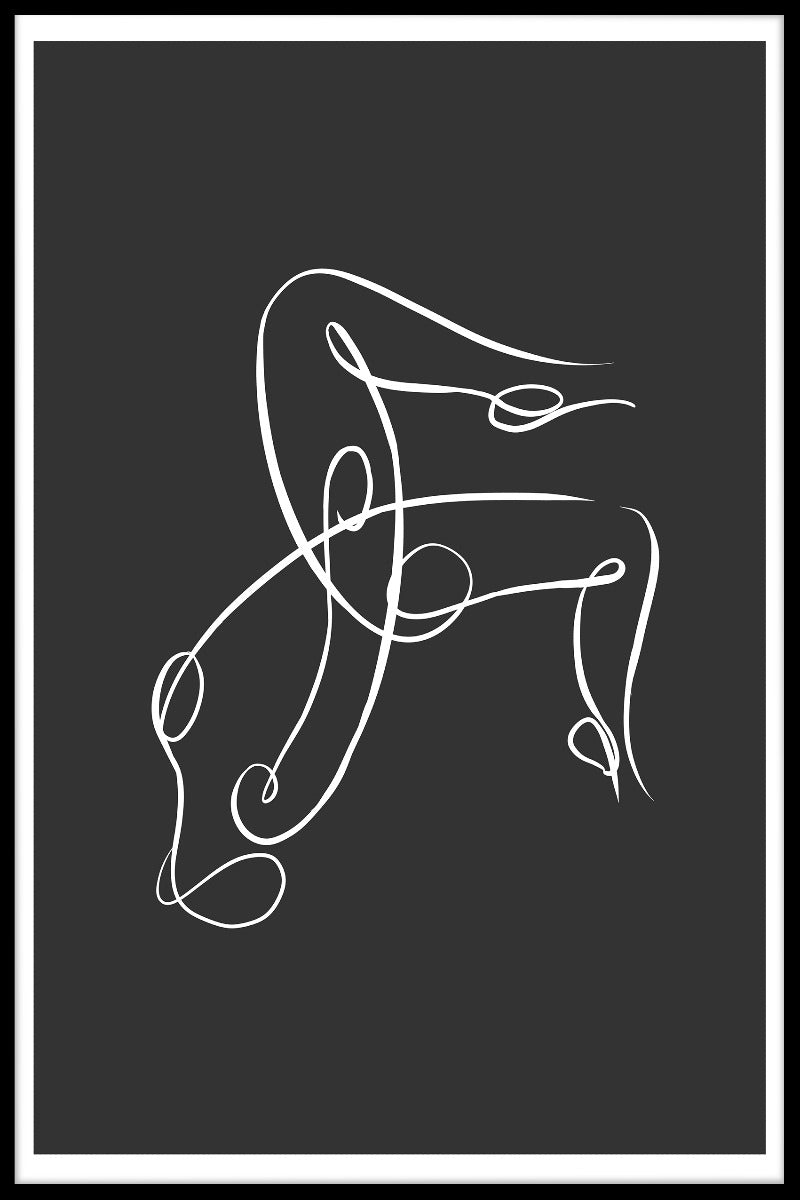 Motion Line Art N03 poster
