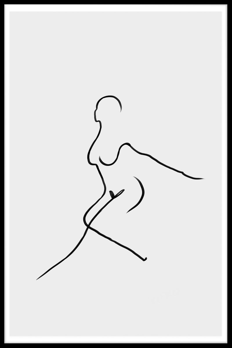 Pose Line Art poster