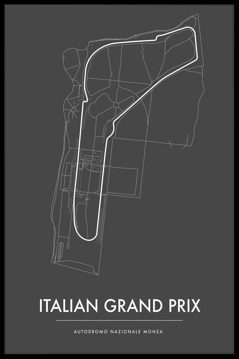 Monza italienska GP poster