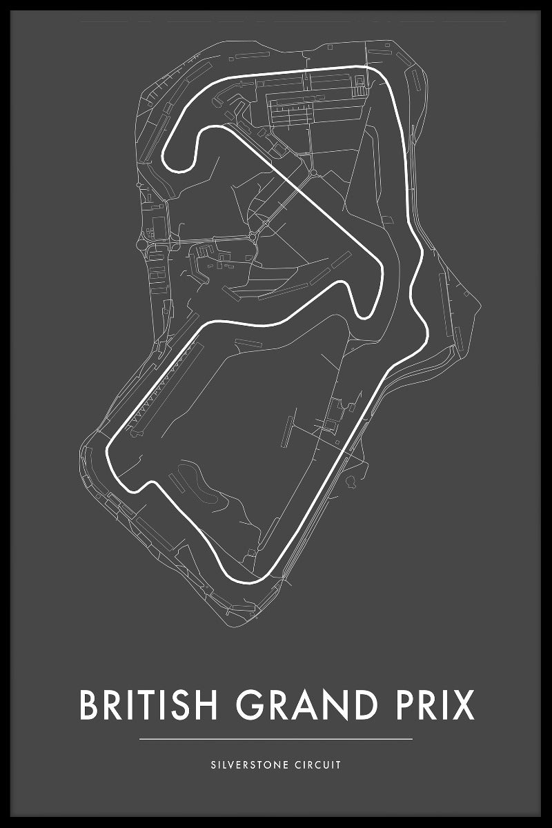 Silverstone brittisk GP poster