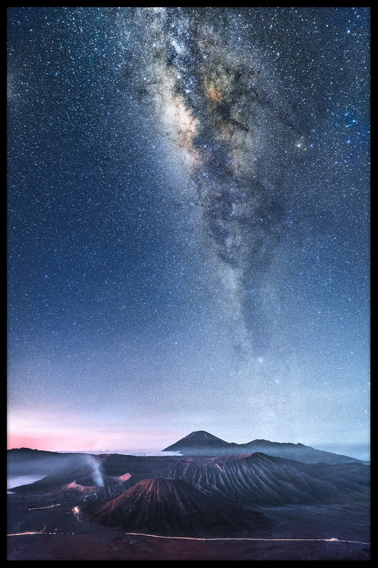 Vintergatan Java Indonesien poster