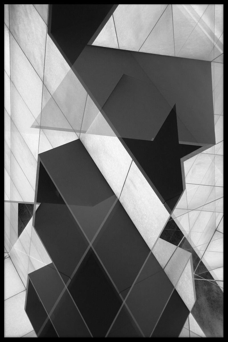 Byggnads abstrakt N03 poster