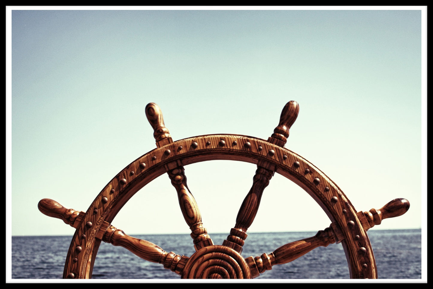 Vintage trähjul poster