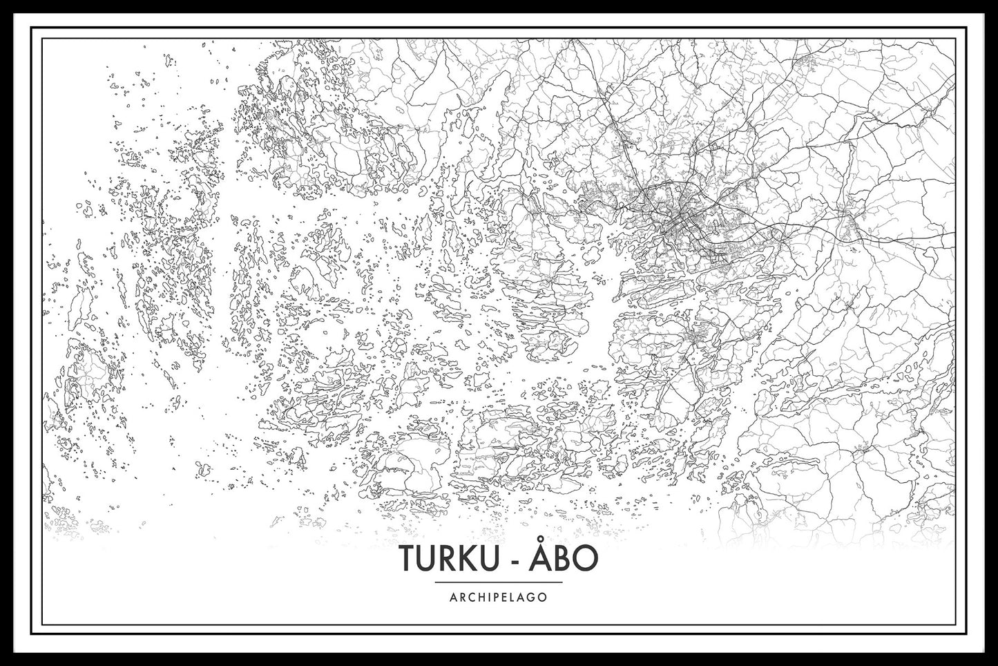 Kartposter för Åbo skärgårdskarta