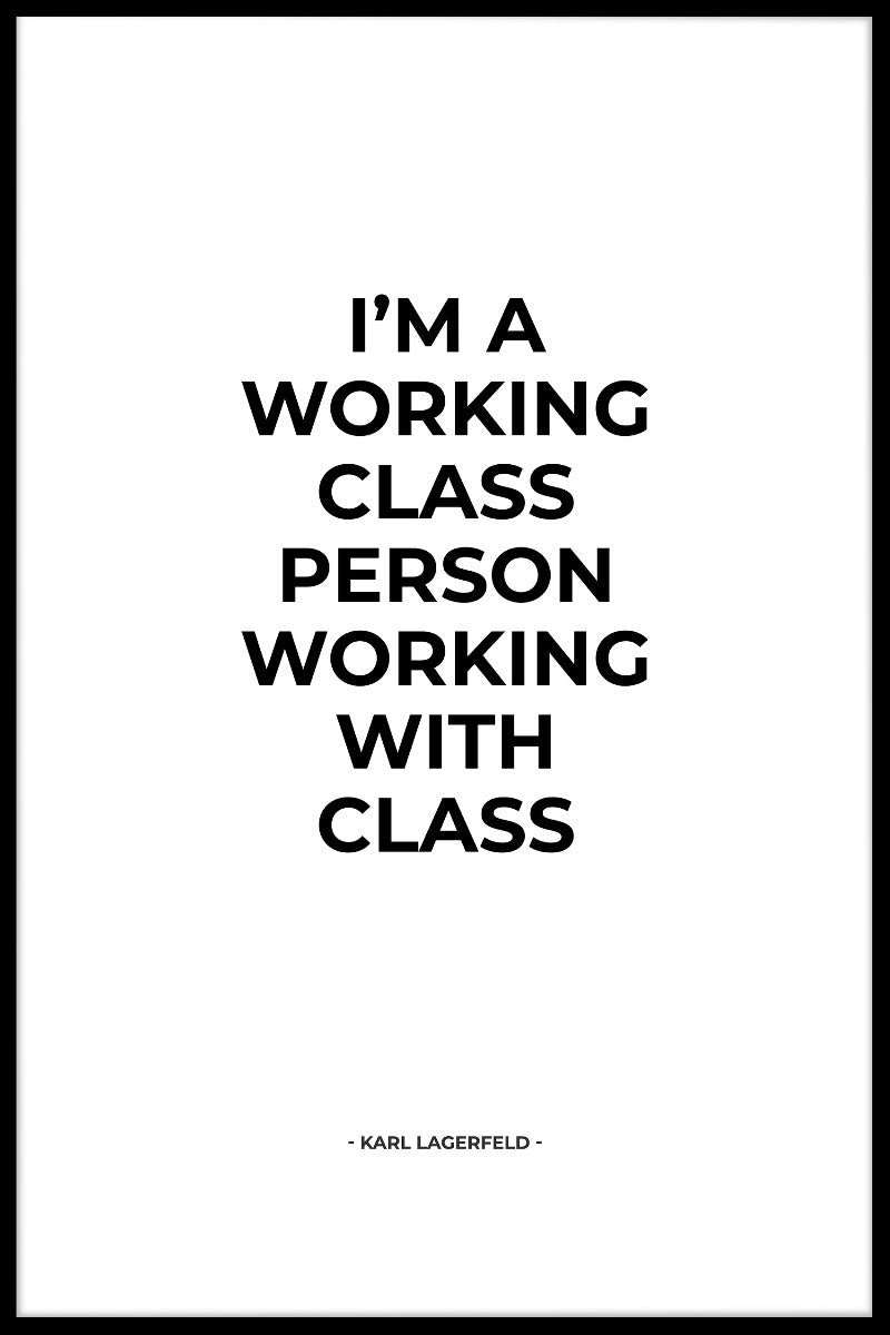 Arbeta Med Klassposter