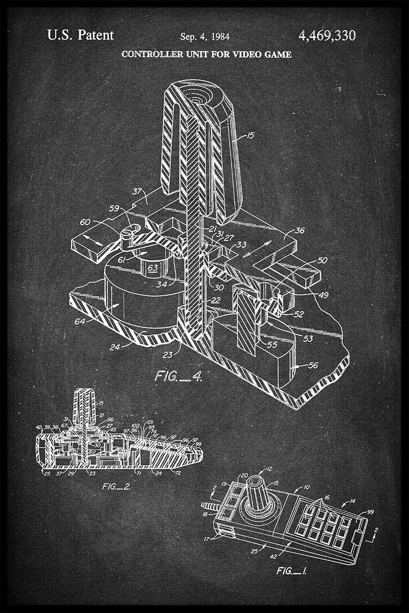 Atari Joystick Patentaffisch-s