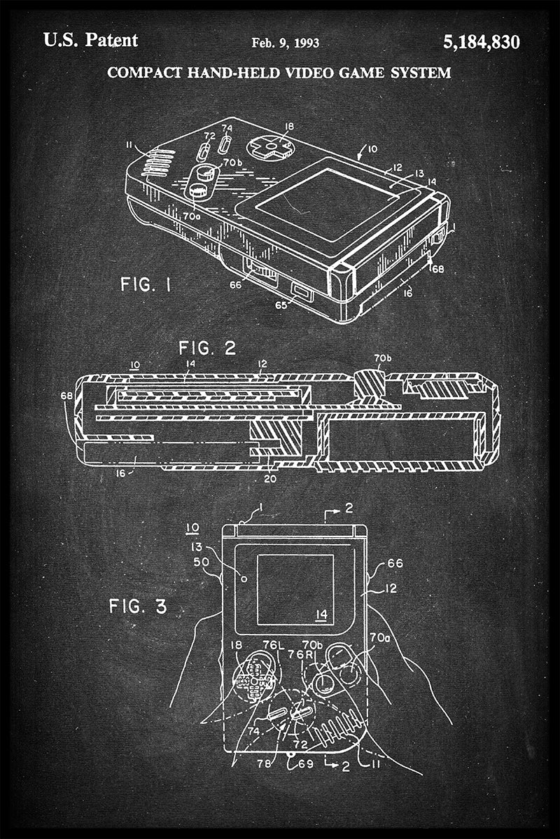 Gameboy Patentposter