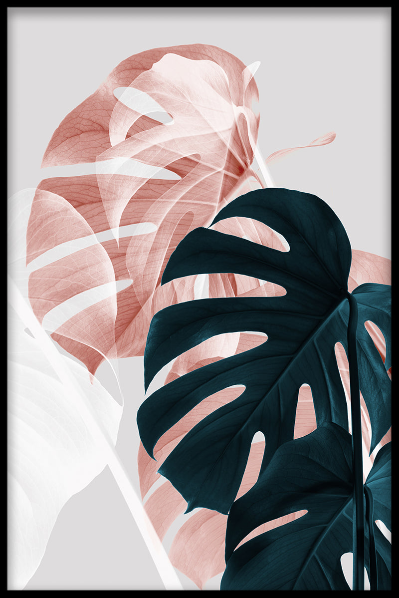 Abstrakt Monstera N02 poster