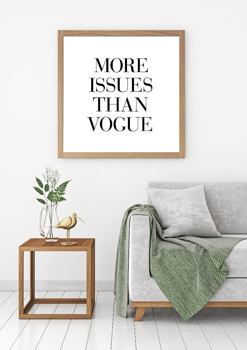 Fler problem än Vogue-poster