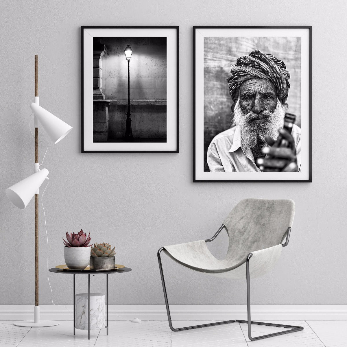 Indisk man porträtt poster