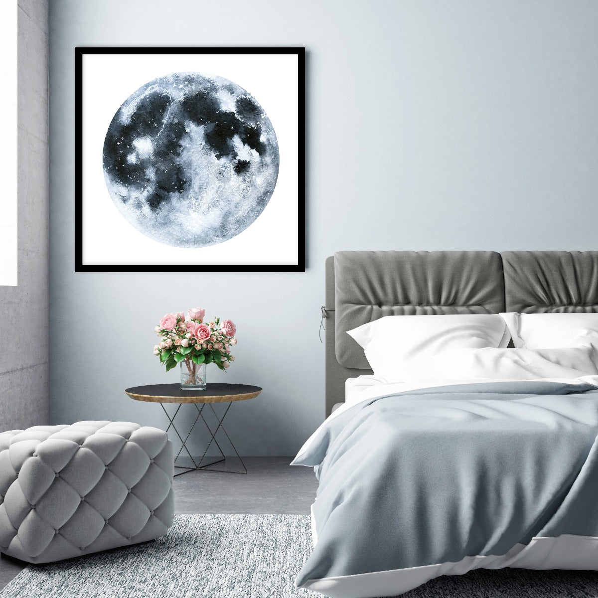 Moon Illustration poster