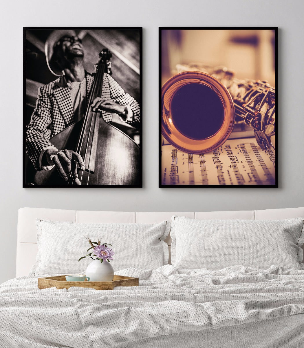 Vintage Jazz Player poster