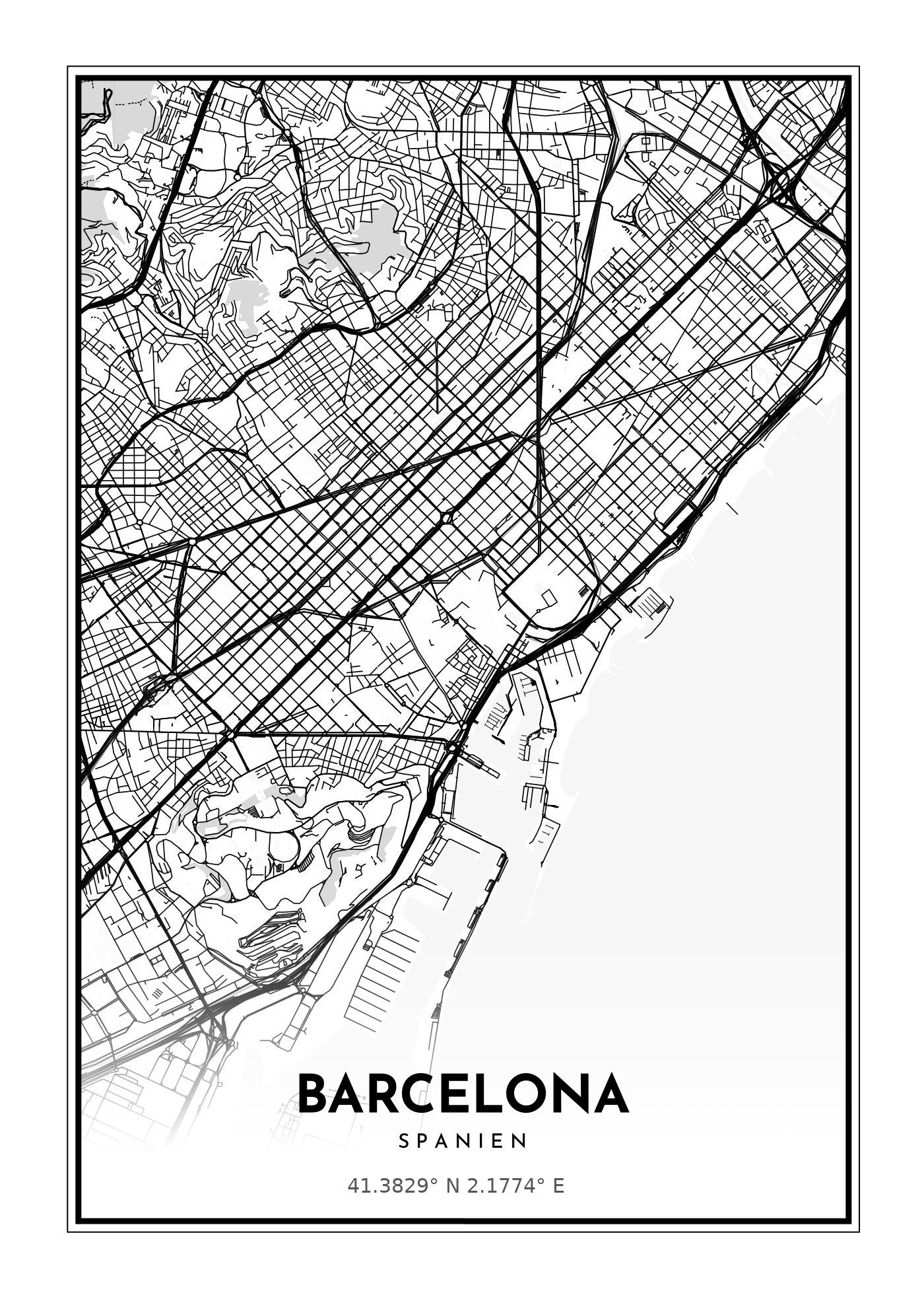 Barcelona 50X70 cm