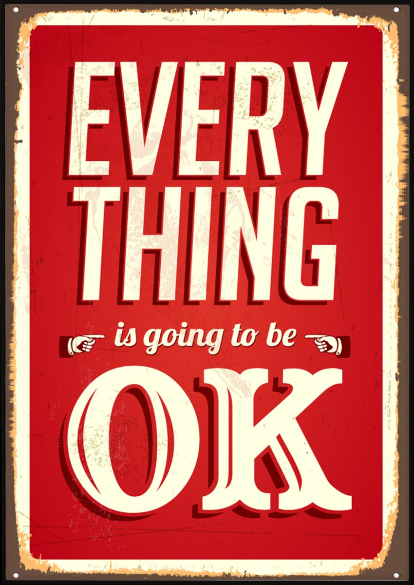 Allt OK Vintage poster