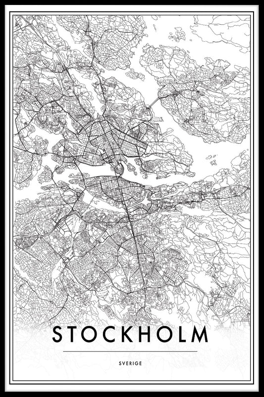 Stockholm Kartposter-50x70