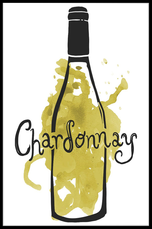Chardonnay Lovers Illustration poster