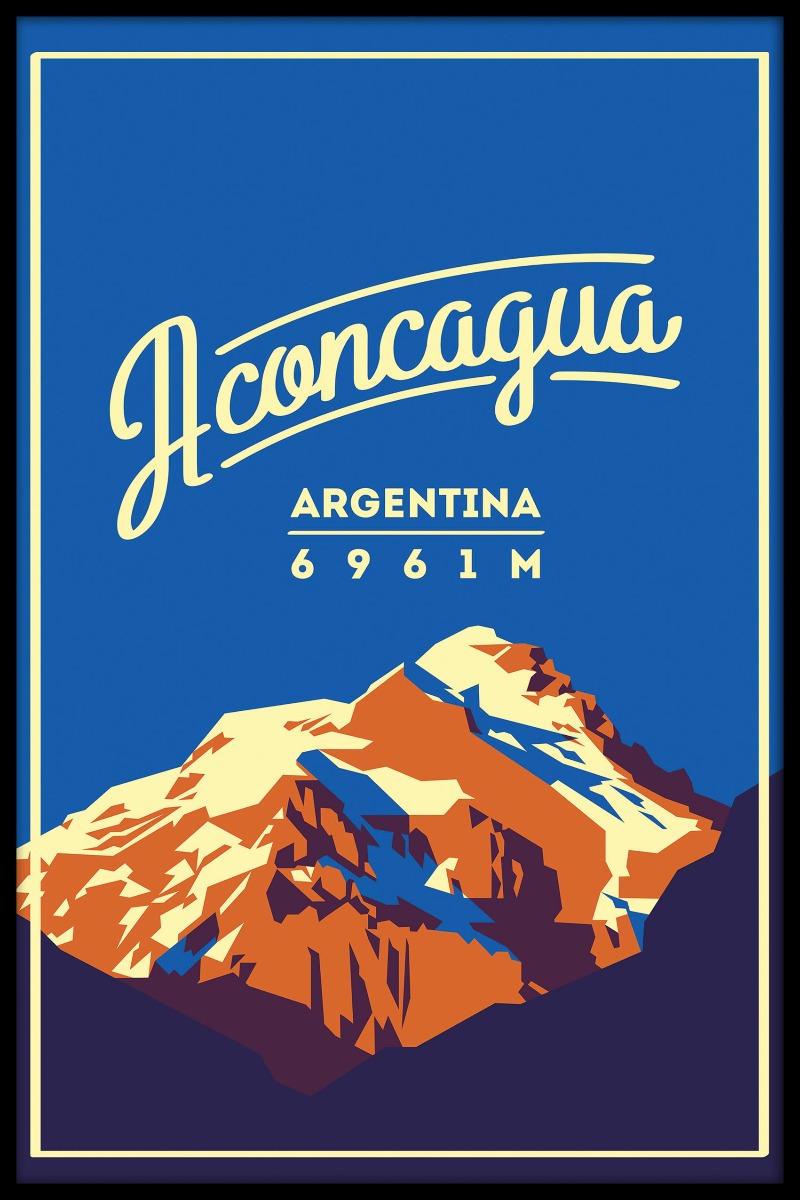 Aconcagua vintage poster